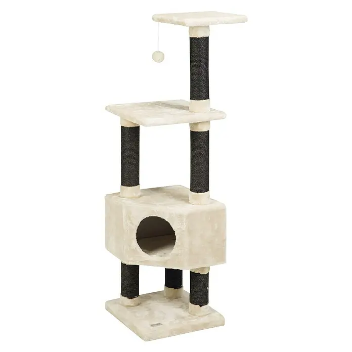 Beeztees Krabpaal Figado - 40 x 40 x 135 cm, Crème - Vooraanzicht