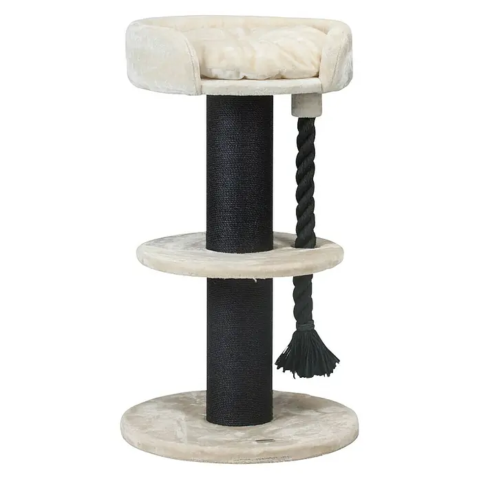 Beeztees Kratzbaum Wello - 70 x 70 x 120 cm, Schwarz/Grau - Vorderansicht