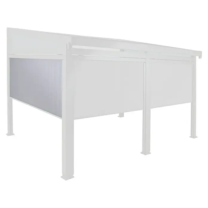 Sunfun Pavillon-Seitenwände Ibiza - 264,5 x 215 cm, Seitenteil, Lichtgrau, Passend für: Sunfun Pavillon Ibiza Cabrio - Diagonale Ansicht