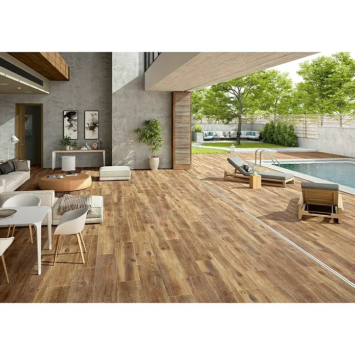 BHS Showroom Pavimento porcelánico Suave Sanford - 30 x 150 cm, Natural, Rectificado