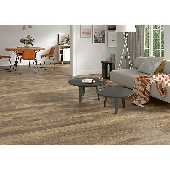 BHS Showroom Pavimento cerámico Sanford - 24 x 95 cm, Marrón