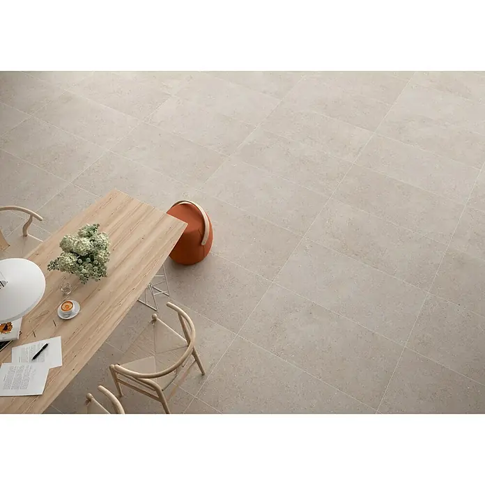 BHS Showroom Pavimento porcelánico Suave Stavanger - 60 x 120 cm, Taupe, Rectificado