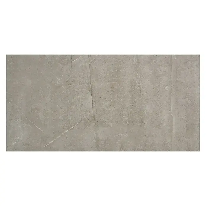 BHS Showroom Pavimento porcelánico Talo - 60 x 120 cm, Gris, Rectificado, Efecto piedra
