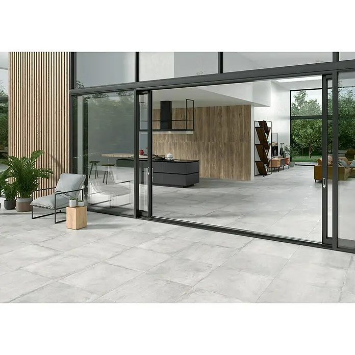 BHS Showroom Pavimento porcelánico Suave Stoneage - 60 x 60 cm, Concreto, Espesor: 9,5 mm, Rectificado