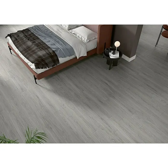 BHS Showroom Pavimento porcelánico Ninsba - 15 x 90 cm, Gris, Rectificado