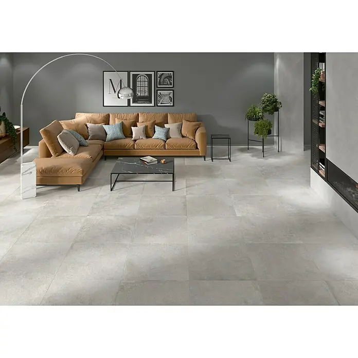 BHS Showroom Pavimento porcelánico Lorraine - 60 x 60 cm, Gris, Rectificado