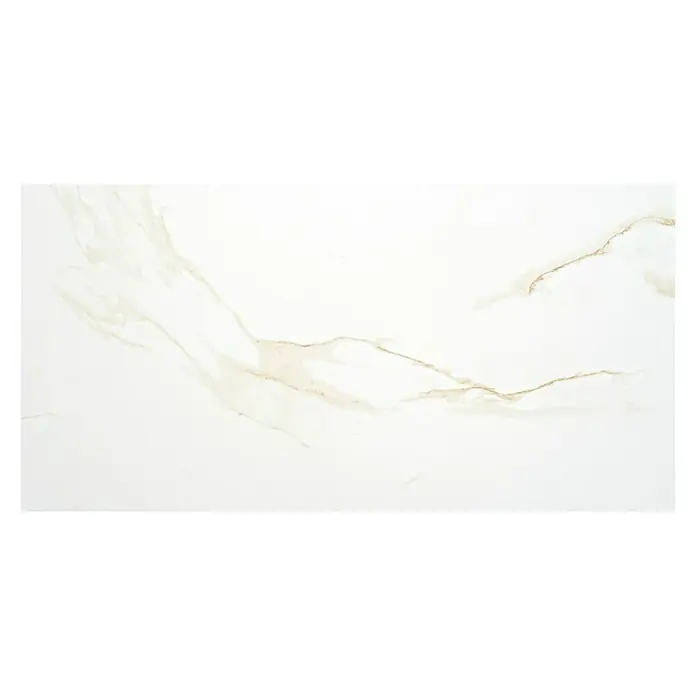 BHS Showroom Pavimento porcelánico Syros - 60 x 120 cm, Oro, Rectificado, Marmolado