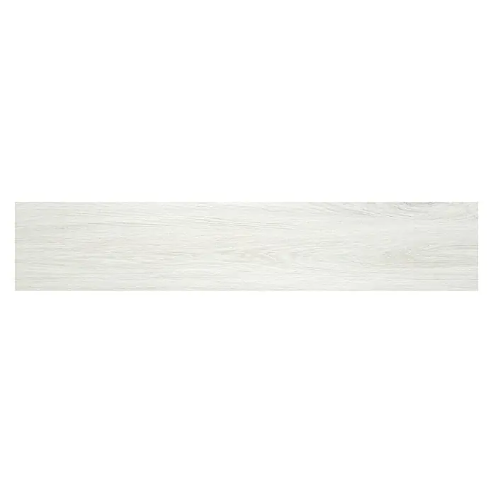 Pavimento porcelánico Ninsba - 23 x 120 cm, Blanco, Rectificado
