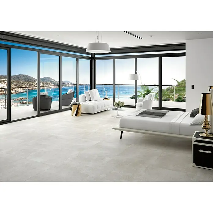 BHS Showroom Pavimento porcelánico Claire - 60 x 60 cm, Gris, Rectificado