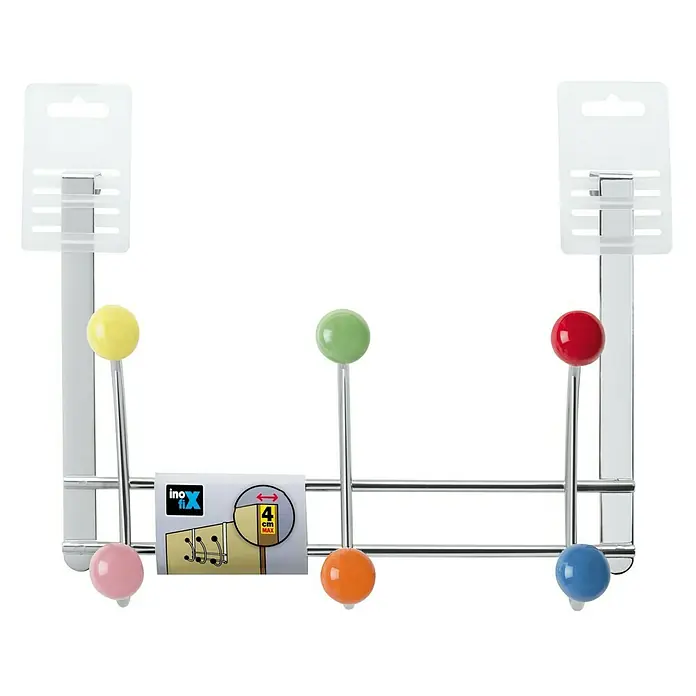 Inofix Perchero 3720 - L x An x Al: 270 x 197 x 110 mm, Número de ganchos: 3 ud., Multicolor