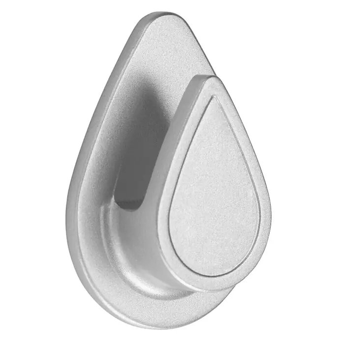 Inofix Colgador adhesivo 2193-7 - 1 ud., Plateado, Redonda