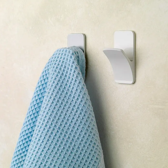Inofix Colgador adhesivo 2191-2 - 1 ud., Blanco, Rectangular