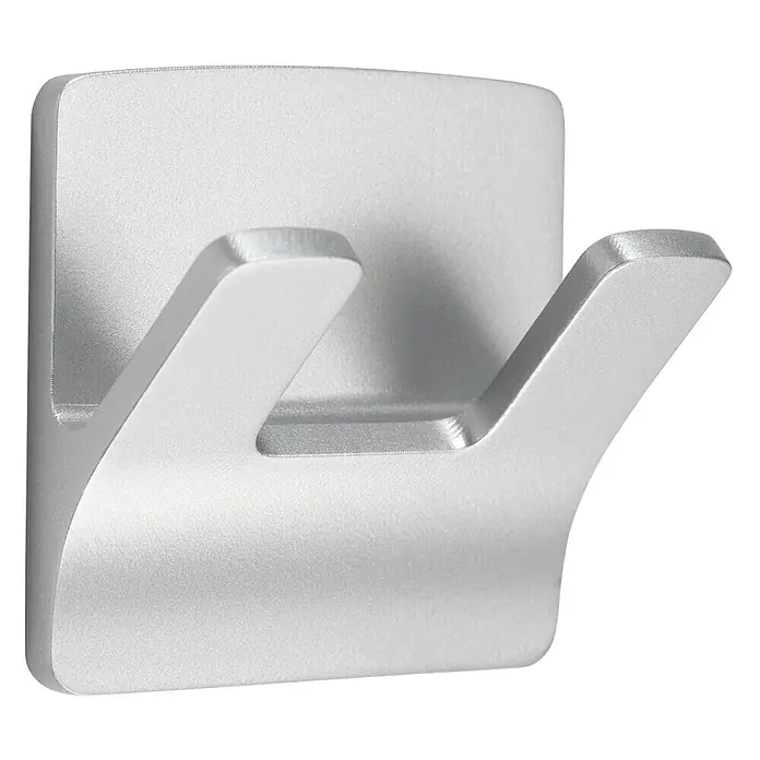 Inofix Colgador adhesivo 2192-7 - 1 ud., Plateado, Cuadrado