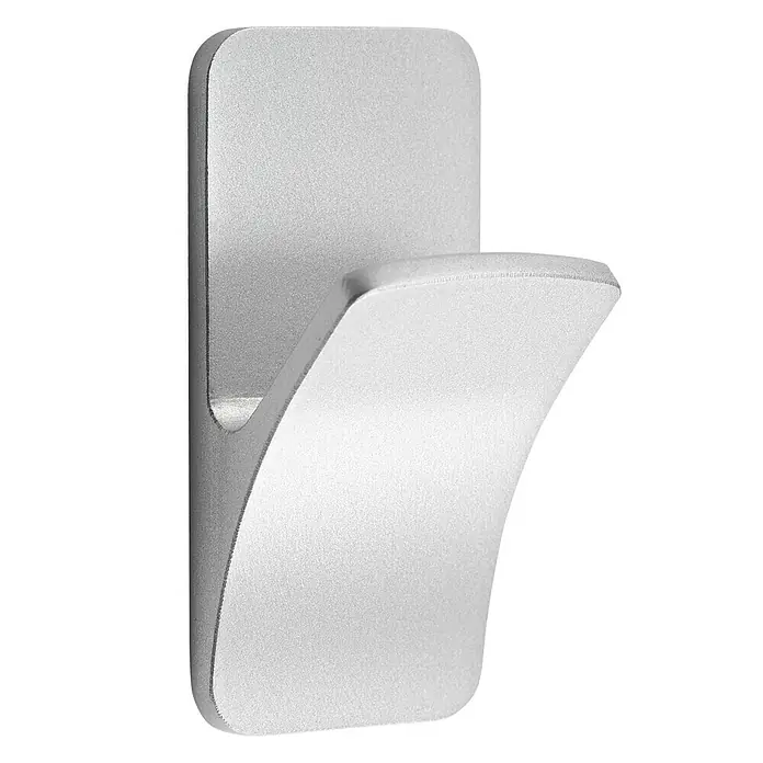 Inofix Colgador adhesivo 2191 - 1 ud., Plástico, Cromo, Rectangular