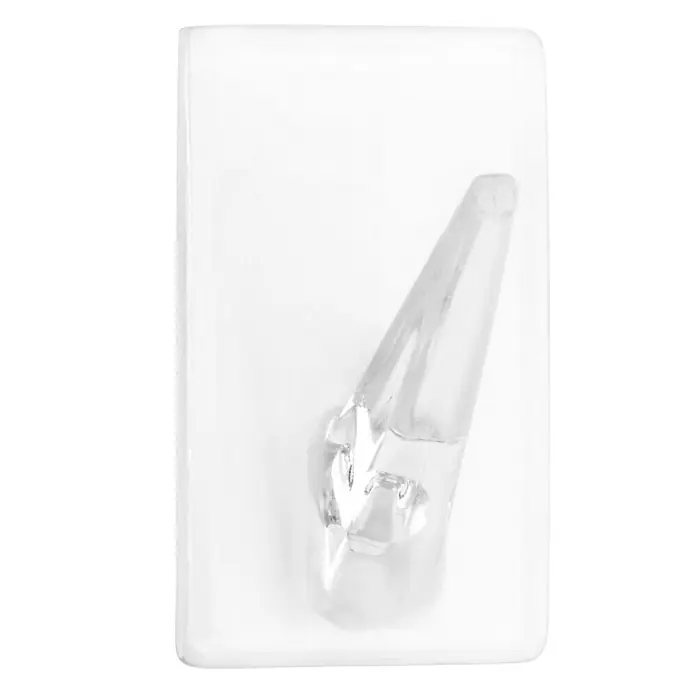 Inofix Colgador adhesivo 2075 - 4 ud., Transparente, Rectangular
