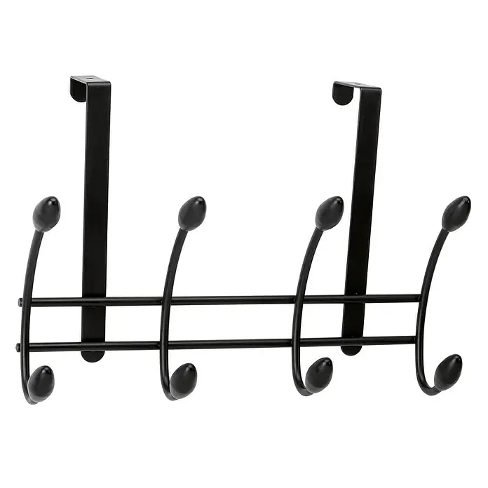 Inofix Perchero 3721 - L x An x Al: 306 x 208 x 109 mm, Número de ganchos: 4 ud., Negro