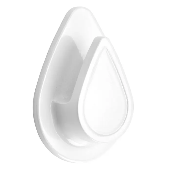 Inofix Colgador adhesivo 2193-2 - 1 ud., Blanco, Redonda