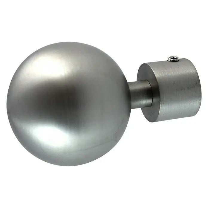 Expo Ambiente Krajnji element Ball-Classic - Izgled plemenitog čelika, 16 mm - Pogled sprijeda