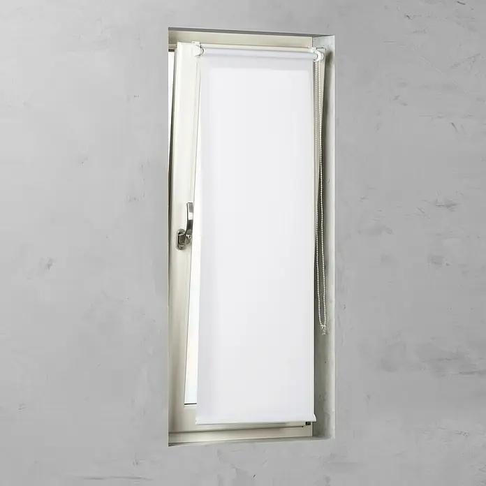 Rolo - Š x V: 60 x 150 cm, Bijele boje, Propusno za danje svjetlo - Pogled sprijeda