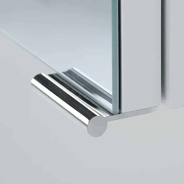 Riva LED-Spiegelschrank Linda - B x H: 50 x 67,2 cm, Mit Beleuchtung, Spanplatte, Weiß - Vorderansicht