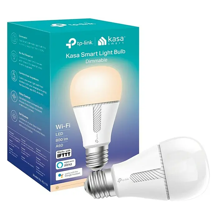 Muvit Bombilla LED inteligente Kasa blanco - E27, 10 W, A60, 800 lm