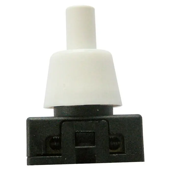 Electraline Interruptor pulsador - Blanco, Para interior