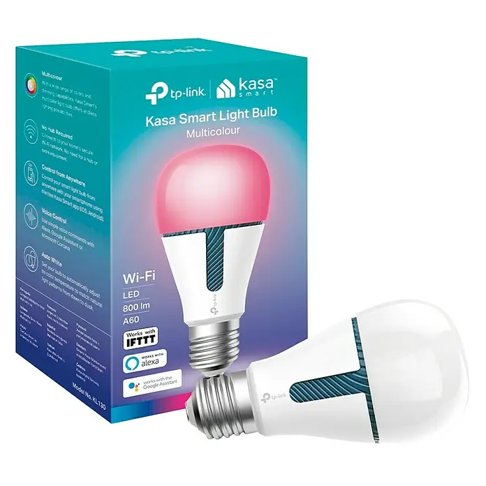 Muvit Bombilla LED inteligente Kasa Multi - E27, 10,5 W, A60, 800 lm