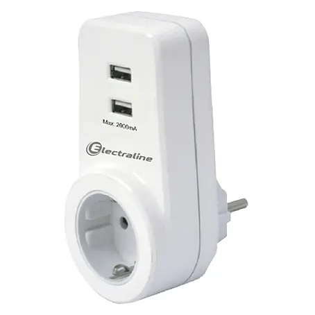 Electraline  Adaptador USB 16A