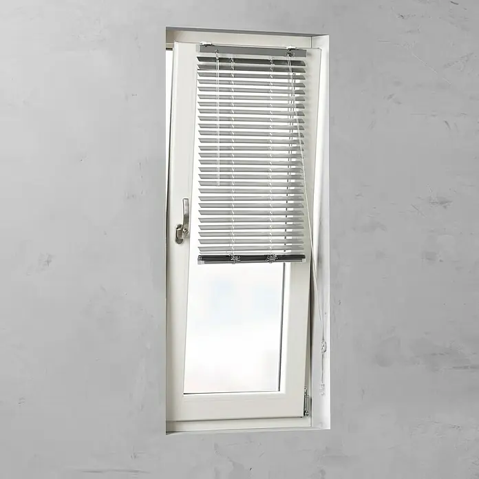 Expo Ambiente Žaluzina KT - Š x V: 90 x 130 cm, Srebrne boje, Aluminij - Pogled sprijeda