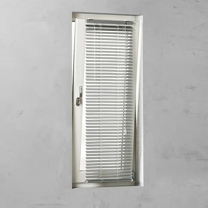 Expo Ambiente Žaluzina KT - Š x V: 90 x 130 cm, Srebrne boje, Aluminij - Pogled sprijeda
