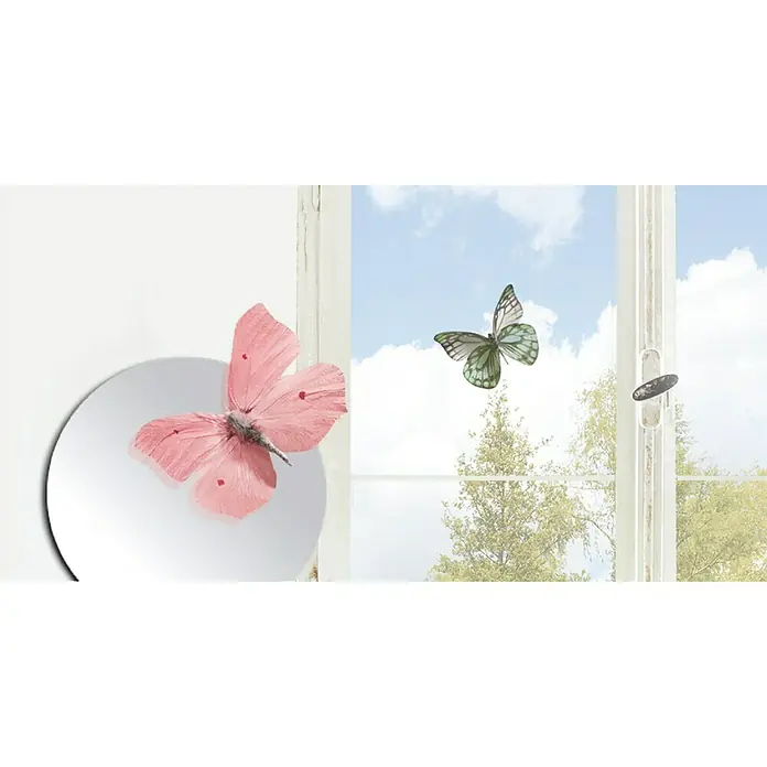 Adhesivos decorativos 3D Mariposas Bucólicas - Mariposas, Multicolor - Foto ambiente