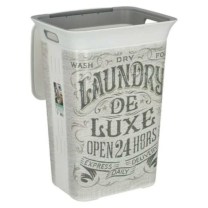KIS Chic Cesta de ropa - 35 x 44 x 61 cm, Gris