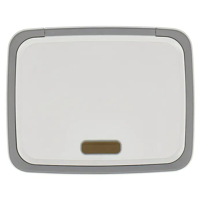 KIS Chic Wäschebox - L x B x H: 44 x 35 x 61 cm, Grau/Weiß