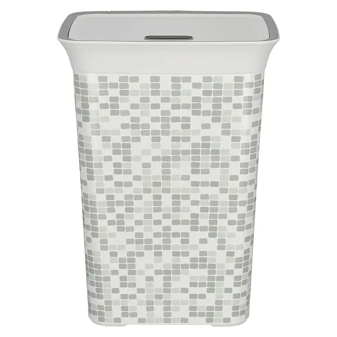 KIS Chic Wäschesammler Mosaic - 35 x 44 x 61 cm, Grau