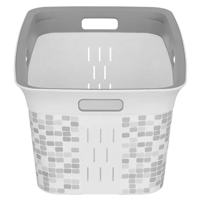 KIS Chic Wäschekorb Mosaic - L x B x H: 39 x 59 x 27 cm, Grau