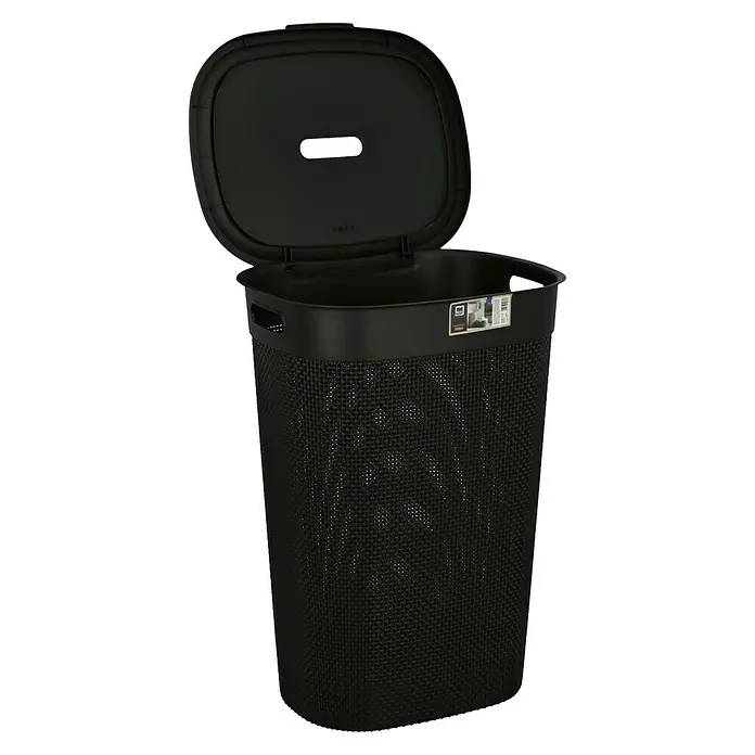 Wäschesammler Filo - L x B x H: 35 x 44 x 61 cm, Schwarz