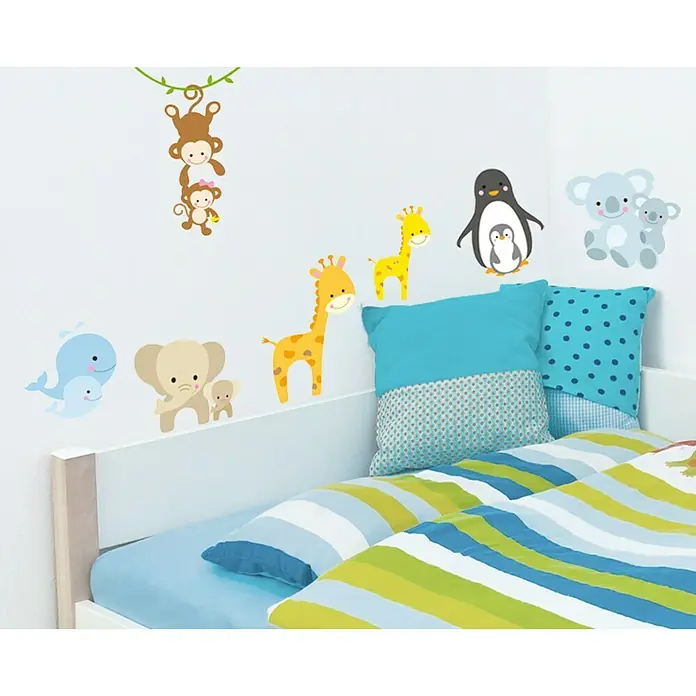 Adhesivos decorativos - Animales, Multicolor - Foto ambiente