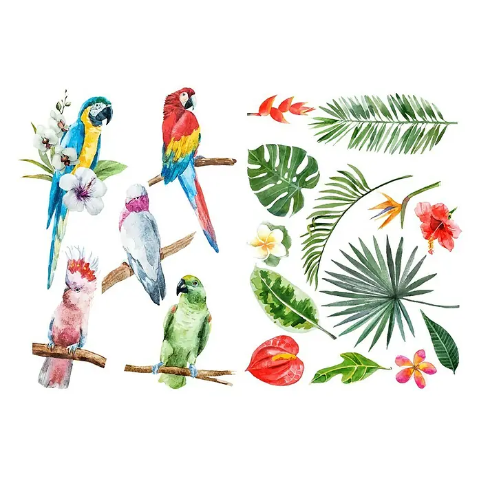 Adhesivos decorativos - Natural, Multicolor, 21 x 29,7 cm - Vista frontal