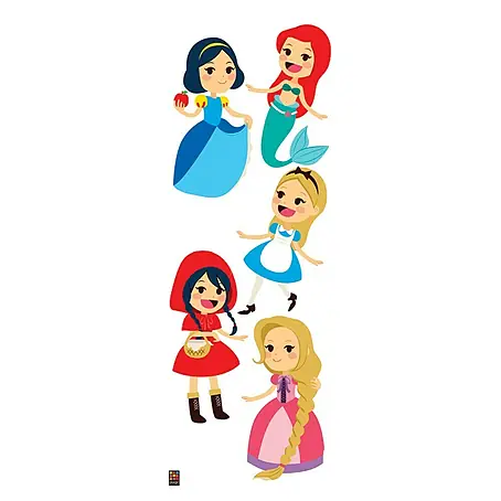 Adhesivos decorativos Princesas