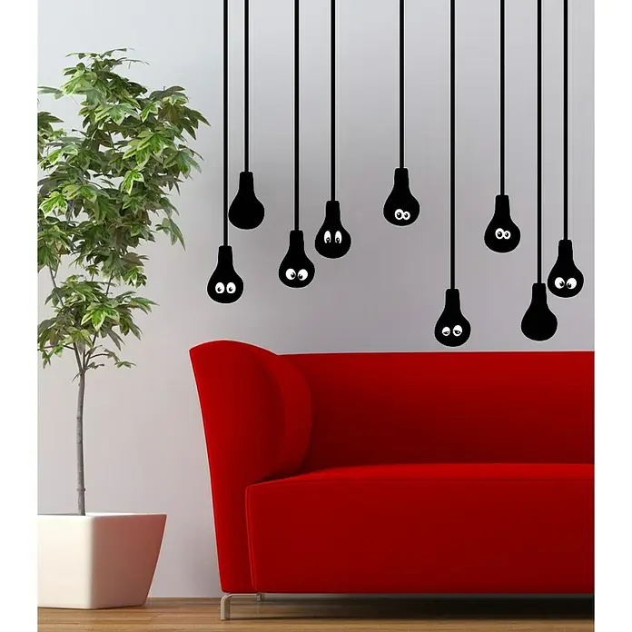 Adhesivos decorativos - Negro, 68 x 48 cm - Foto ambiente
