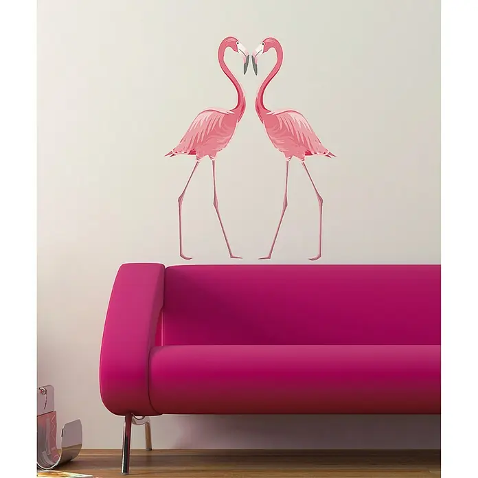 Adhesivos decorativos - Flamingo, Rosa, 48 x 68 cm - Foto ambiente