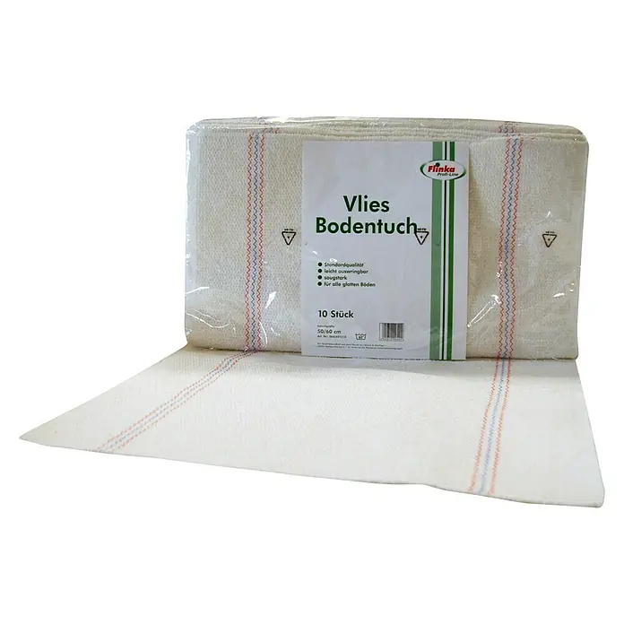 Flinka Profi-Line Vlies-Bodentuch gestreift - 10 Stk., 60 x 50 cm, Waschbar bis 60 °C - Vorderansicht