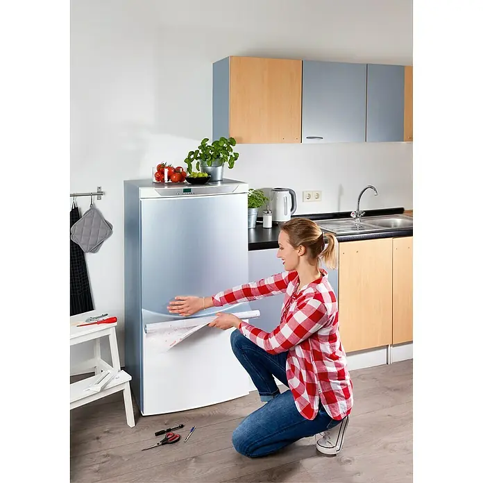 D-c-fix Designfolie - 150 x 67,5 cm, Silber, Selbstklebend