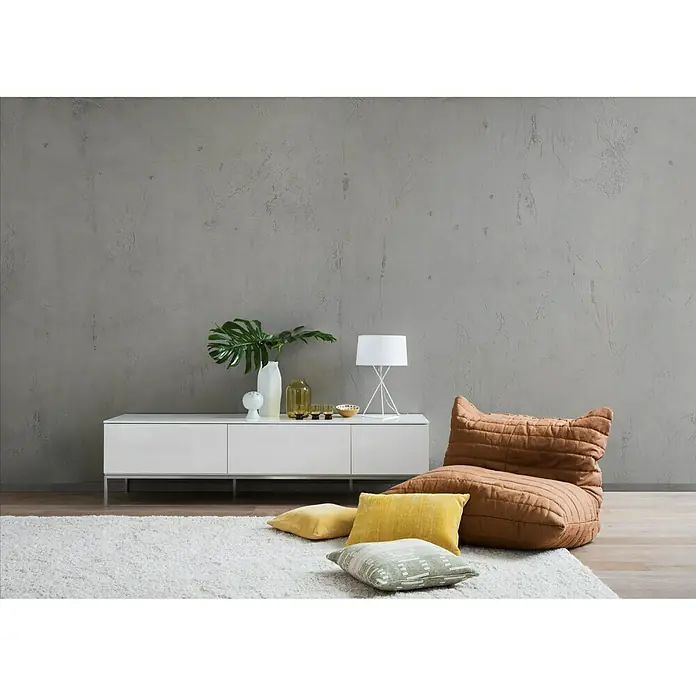 SCHÖNER WOHNEN-Farbe Trendstruktur Wandfarbe Grundfarbe - Sichtbeton-Optik, 2,5 l, Grau, Matt