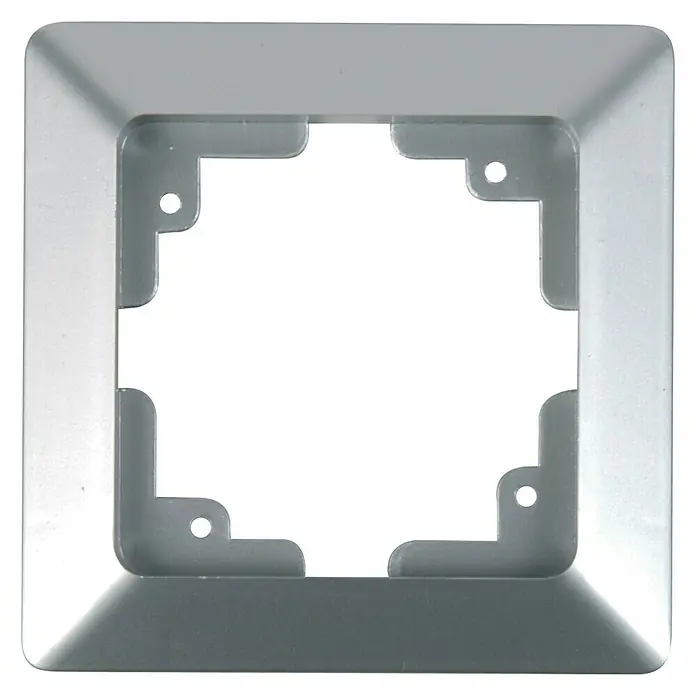 Voltomat VEGA Abdeckrahmen - Silber, 1-fach, Kunststoff, Unterputz