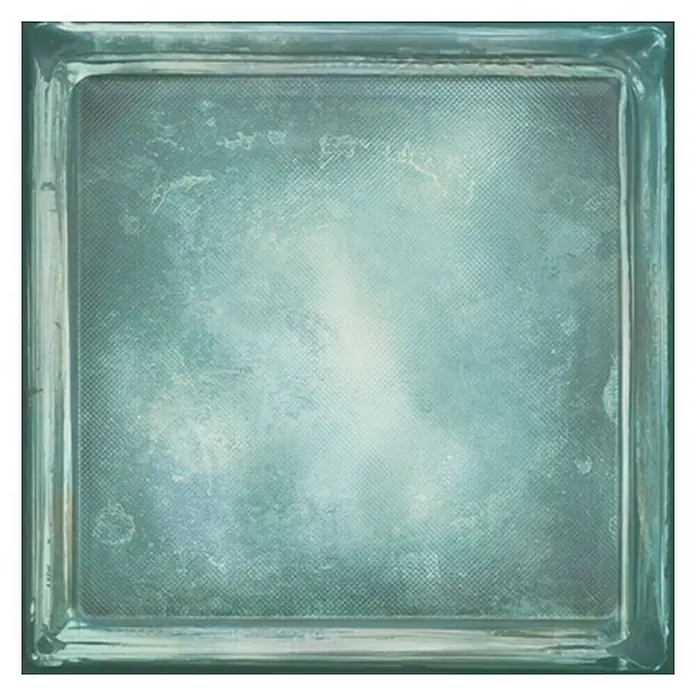 Wandfliese Cristal Blue Pave - 20,1 x 20,1 cm, Blau, Glänzend - Vorderansicht