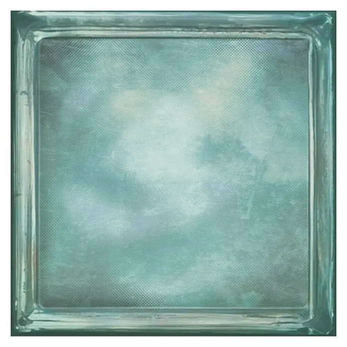 Wandfliese Cristal Blue Pave - 20,1 x 20,1 cm, Blau, Glänzend - Vorderansicht