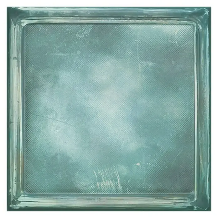 Wandfliese Cristal Blue Pave - 20,1 x 20,1 cm, Blau, Glänzend - Vorderansicht