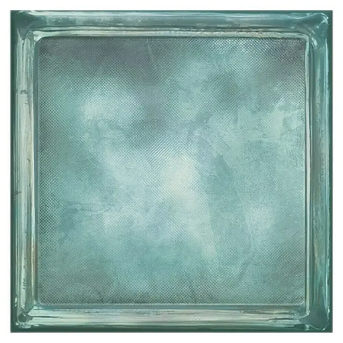 Wandfliese Cristal Blue Pave - 20,1 x 20,1 cm, Blau, Glänzend - Vorderansicht