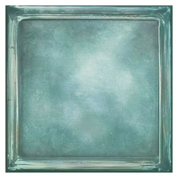 Wandfliese Cristal Blue Pave - 20,1 x 20,1 cm, Blau, Glänzend - Vorderansicht